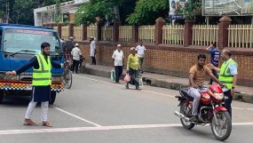 নগরীতে যানজট নিরসন ও ফুটপাত দখমুক্ত করতে কাজ করছে নিসচা