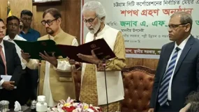 চট্টগ্রাম সিটির নতুন মেয়র হিসেবে শপথ নিলেন বিএনপি নেতা শাহাদাত হোসেন